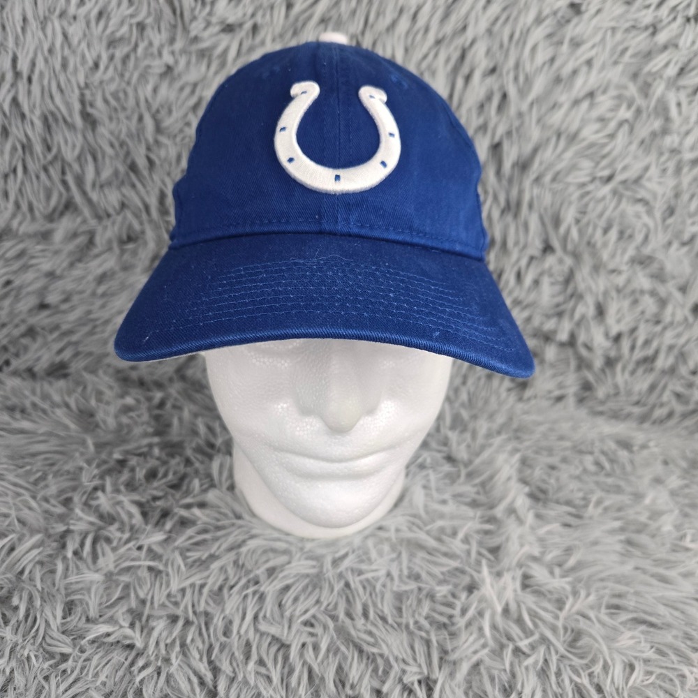 New Era Indianapolis Colts Baseball Cap‎ Women OSFM Blue 9FORTY NFL Horseshoe